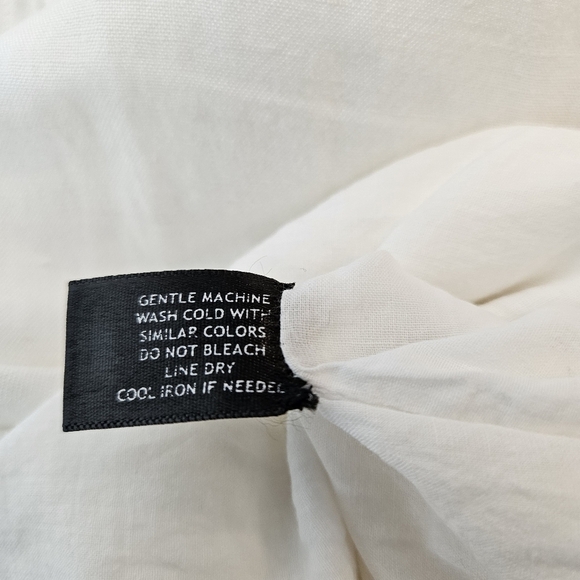 Boston Proper Linen Blend Wide Leg Pants Size 12 Lined Pockets - Picture 7 of 8